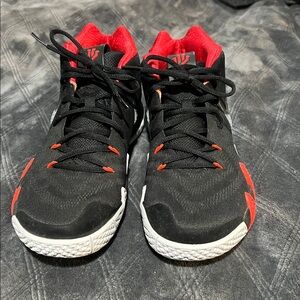 Nike Kyrie 4 Red and Black sneaks